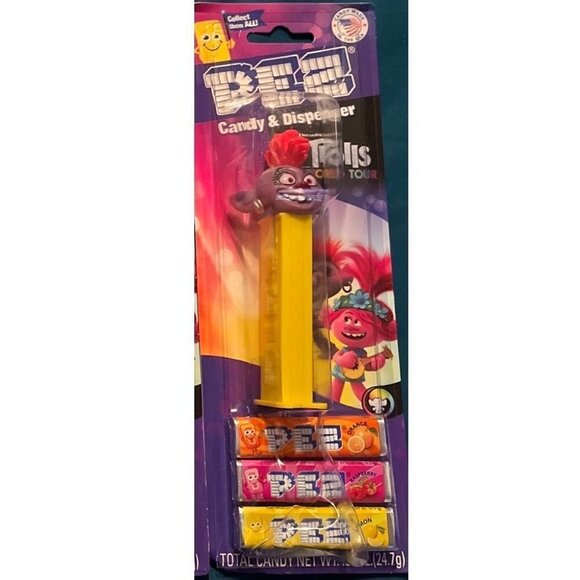 PEZ Candy Dispenser Trolls World Tour Barb On Blister Card - Picture 2 of 4
